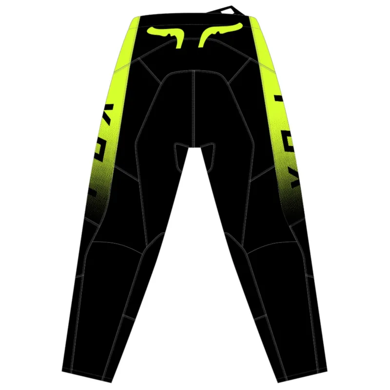MX kalhoty Fox 180 Monster MX22 – Fluo Žlutá/Černá Edice Monster Energy, střih RAP™ a kůže na kolenou - Velikosti 34/L Aktuální
