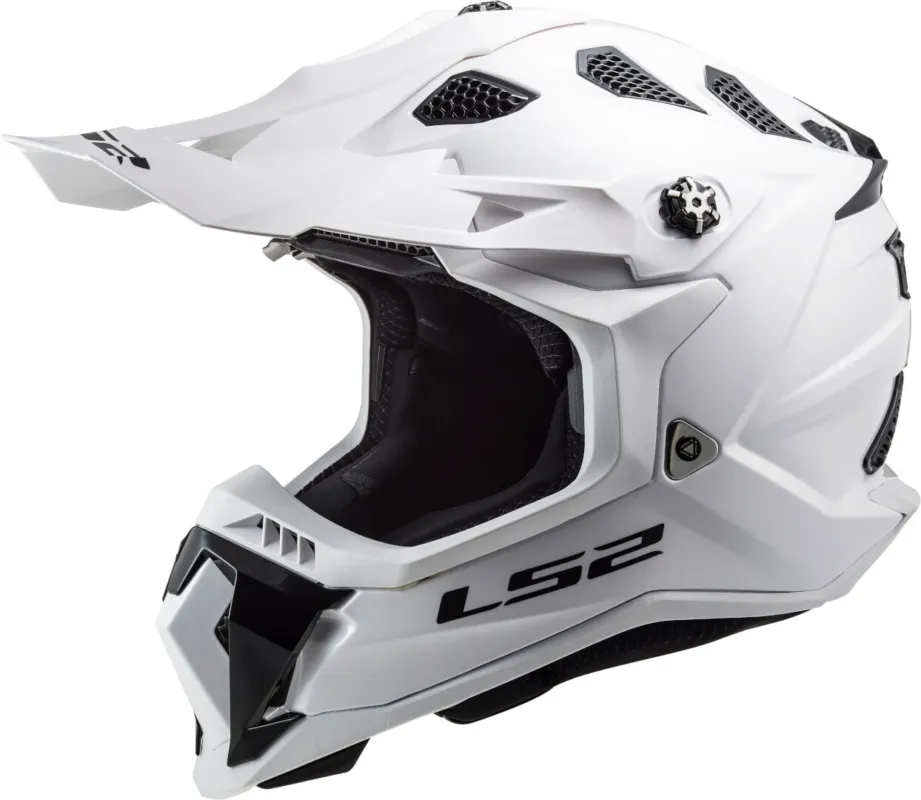 LS2 MX700 Subverter Evo II Solid Motokrosová přilba bílá - XXL (63/64) Ověřený