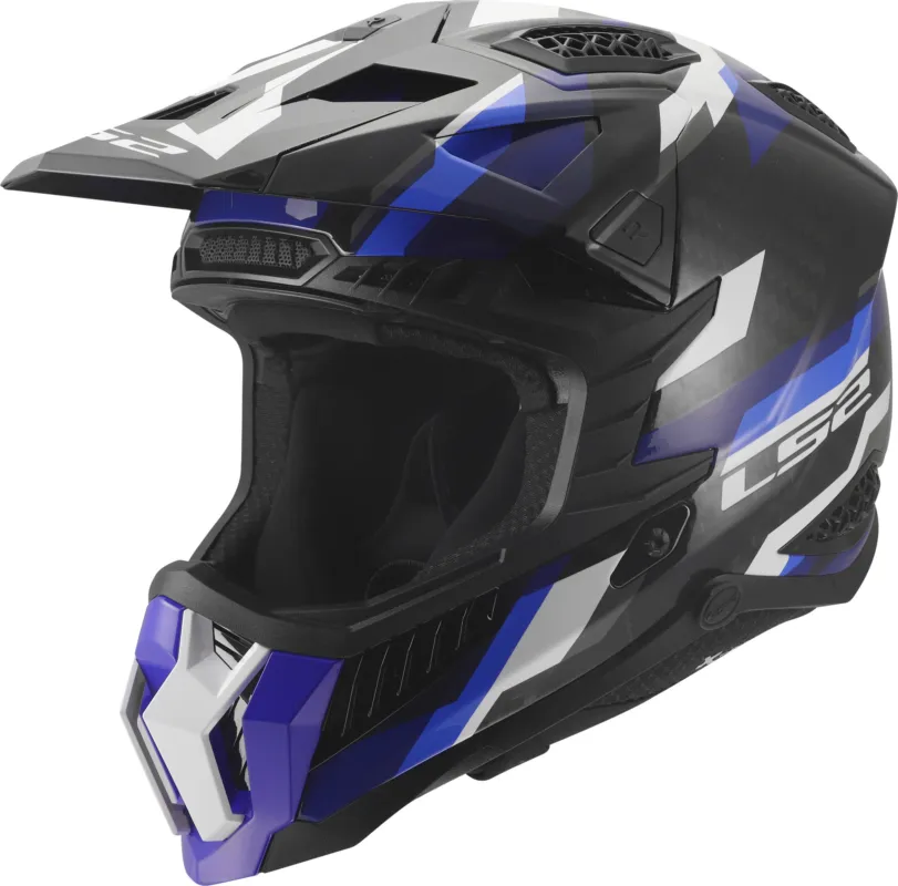 Cenově Výhodný LS2 MX703 X-Force Phantom Motokrosová helma modrobílá - XXL (63/64)