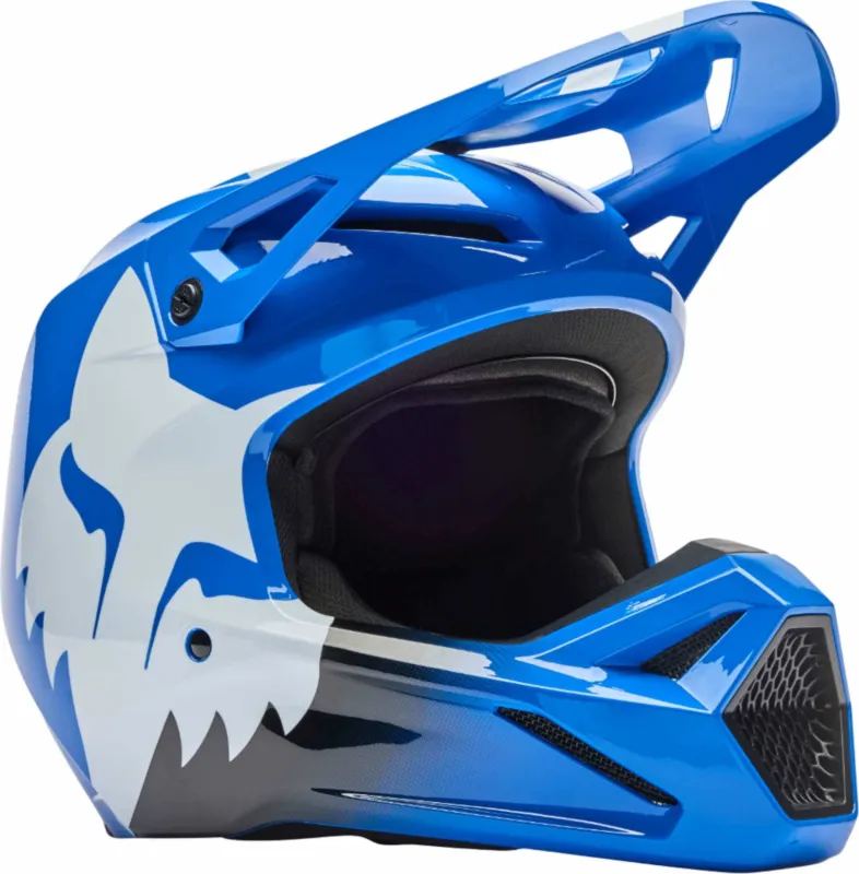 Expresní Doručení FOX V1 Shield Motokrosová přilba modrá - XS (53/54)