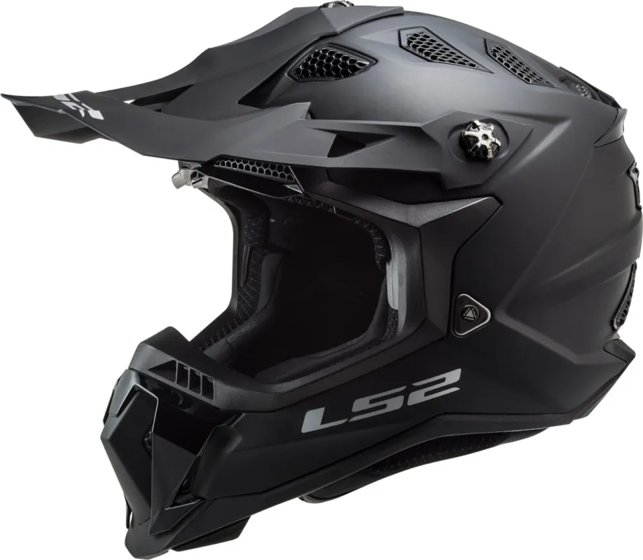 Výprodej LS2 MX700 Subverter Evo II Solid Motokrosová přilba Black Matt - XS (53/54)