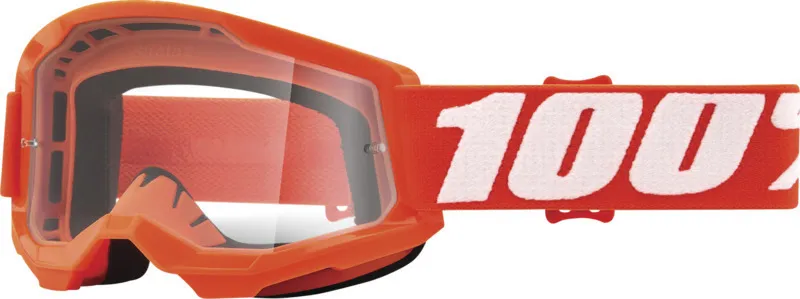 Jen Po Omezenou Doba 100% Strata 2 Essential Dětské motokrosové brýle oranžová - 100%