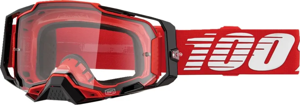 Cenový Hit 100% Armega Red Clear Motokrosové brýle - 100% Armega Red Clear Motokrosové brýle ► koupit online na FC-Moto