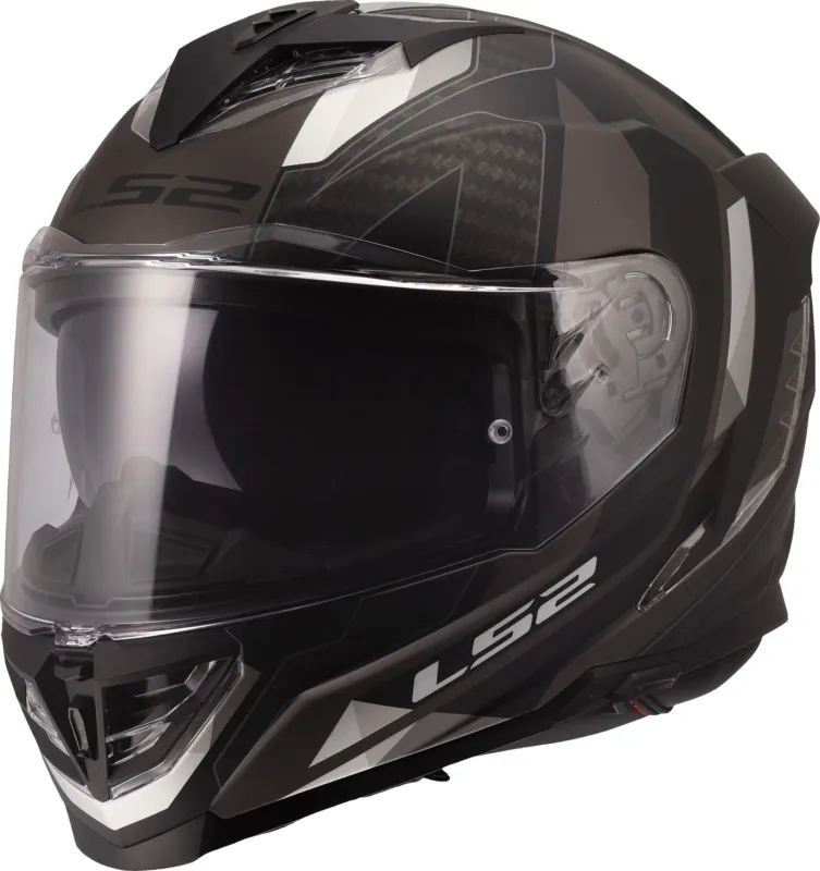 Ověřený LS2 FF818 Storm III Sporty Helma Černá/šedá - XXXL (65/66)