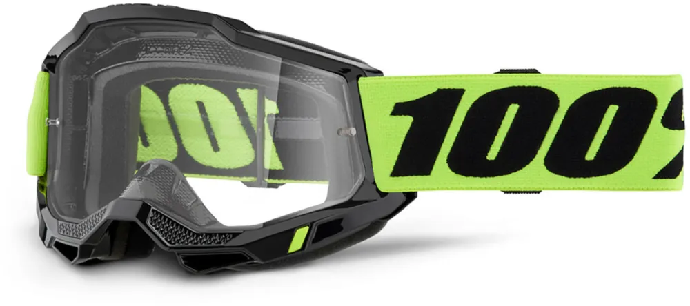 100% Accuri II Essential Motokrosové brýle Černá/neonově žlutá - 100% Jen Po Omezenou Doba