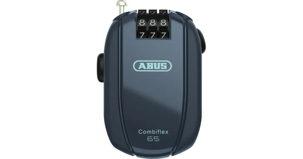 Svinovací lankový zámek Combiflex Midnight blue (délka 65 cm), ABUS Dokud Zásoby Vydrží