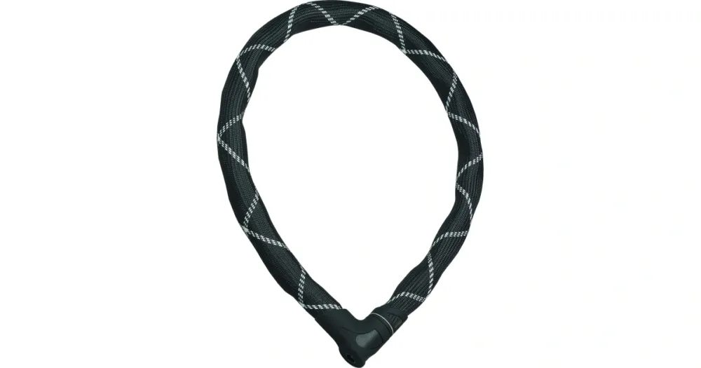 Lanový zámek na motorku Abus Steel-O-Flex Iven 8200/110 - černá Značkový