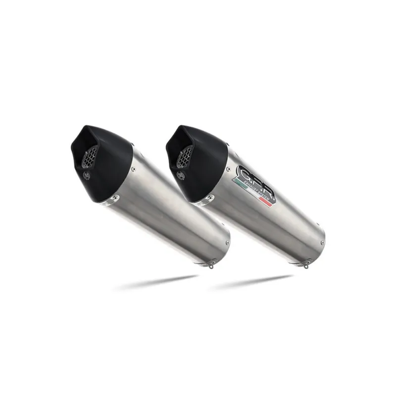 Dual slip-on exhaust GPR GPE ANN. A.67.RACE.GPAN.TO Brushed Titanium including link pipes Novinka